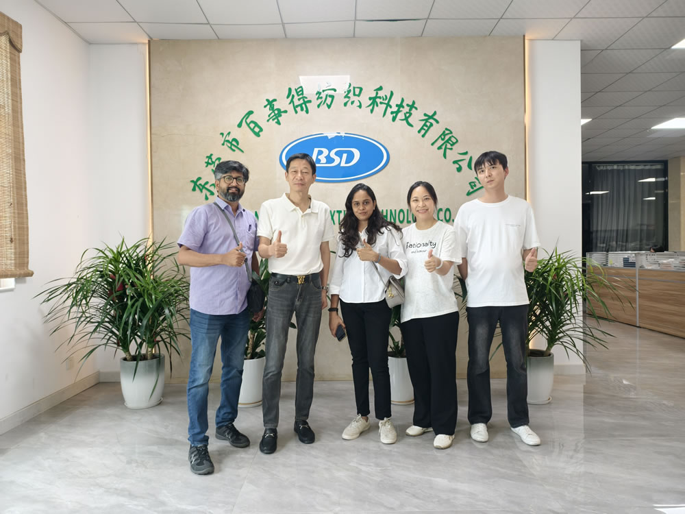 Customers visit the factory